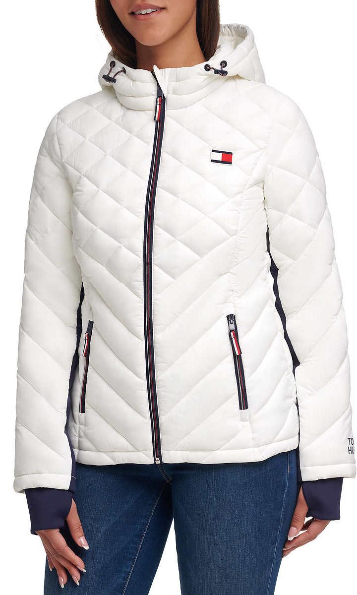 Tommy Hilfiger-מעיל נשים לבן קל משקל – תמונה 4