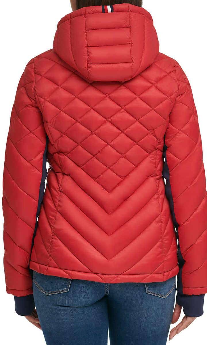 Tommy Hilfiger-מעיל נשים אדום קל משקל – תמונה 4