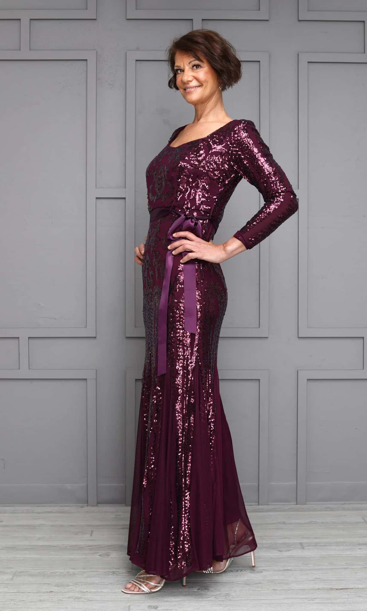 שמלת ערב שרוול ארוך